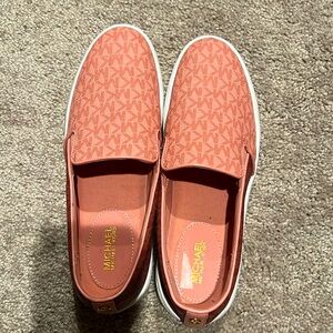 Michael Kors Pink and Burgundy loafer shoes